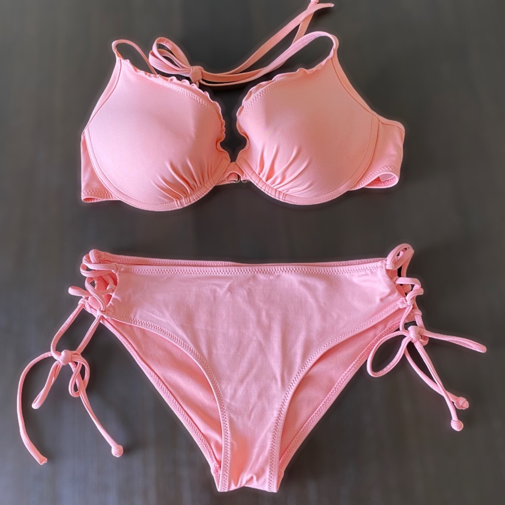 H&M Women’s Bikini Swim Suit Pink Size 4